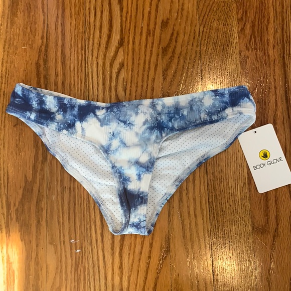 Body Glove Ribbed Tie Dye Cheeky Bikini Bottoms - Picture 1 of 5